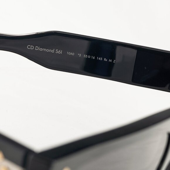 Dior CD Diamond S6I Black Geometric Square Sunglasses - Picture 8 of 10